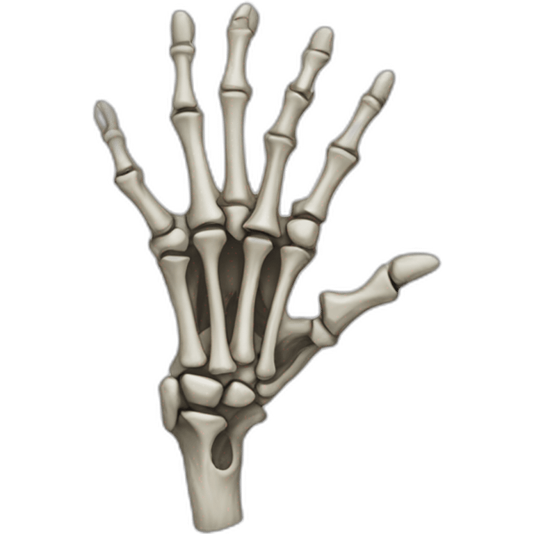 skelington hand emoji