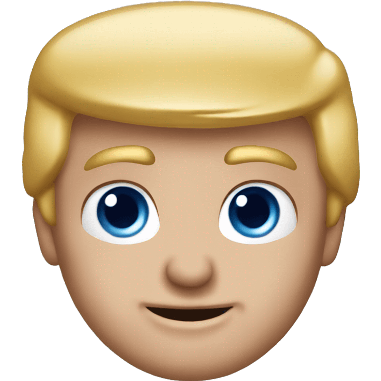 Donald Trump blue eyes happy emoji