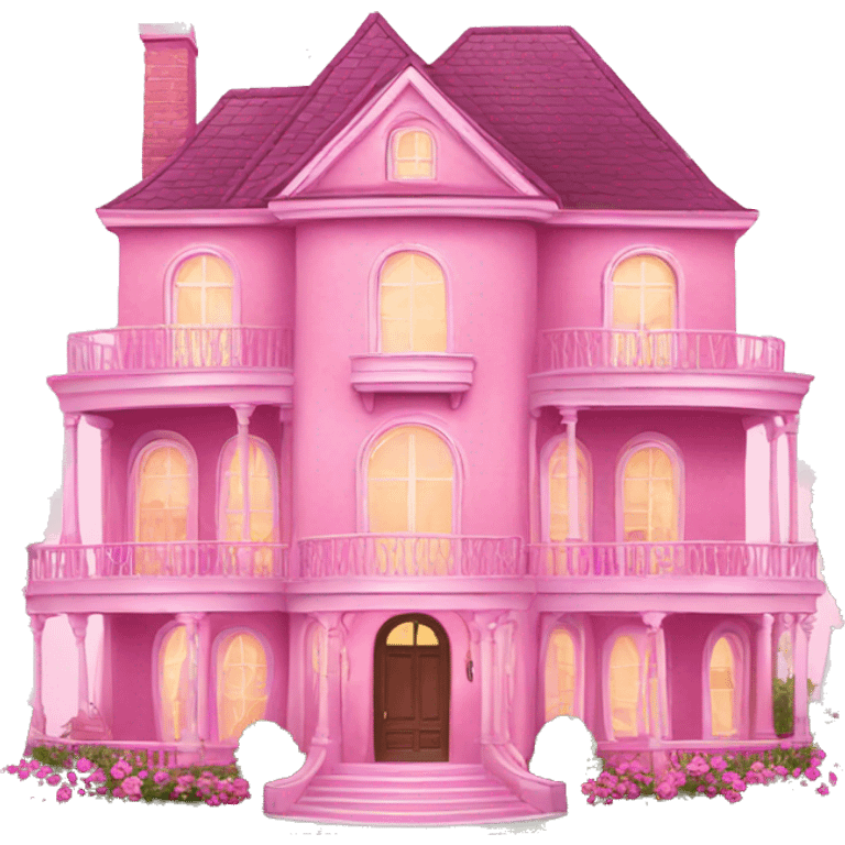 Pink luxury house  emoji