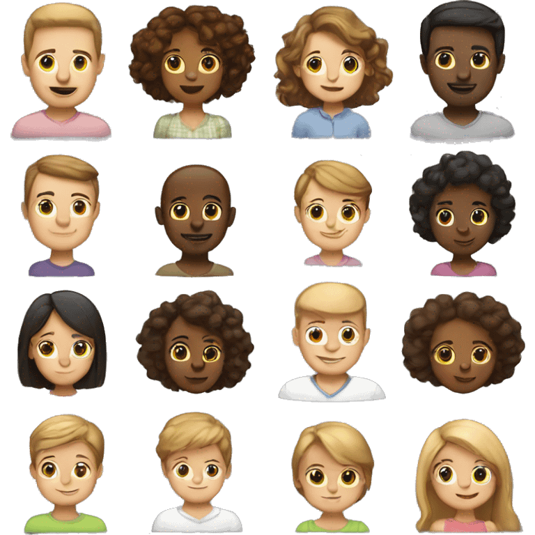 Couple with 5 kids brown girl white dad  emoji