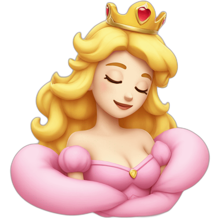 Sleeping Princess Peach emoji