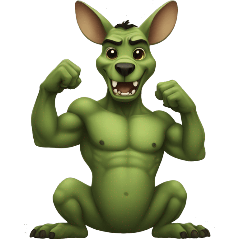 hulk kangaroo emoji