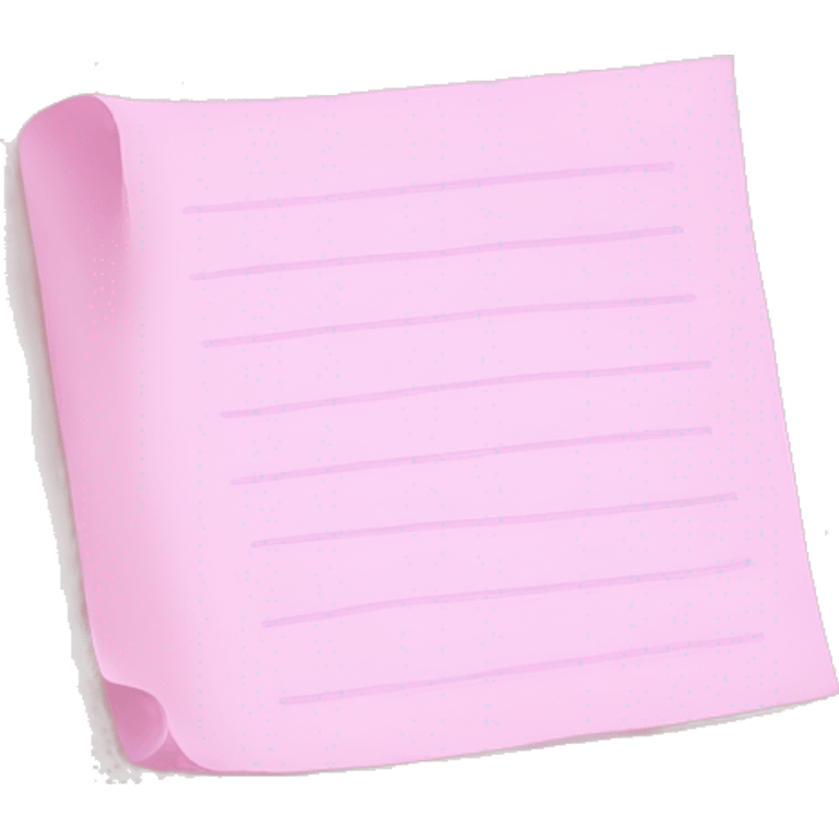 pastel pink note emoji