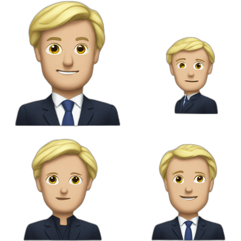 Macron avec le pen emoji