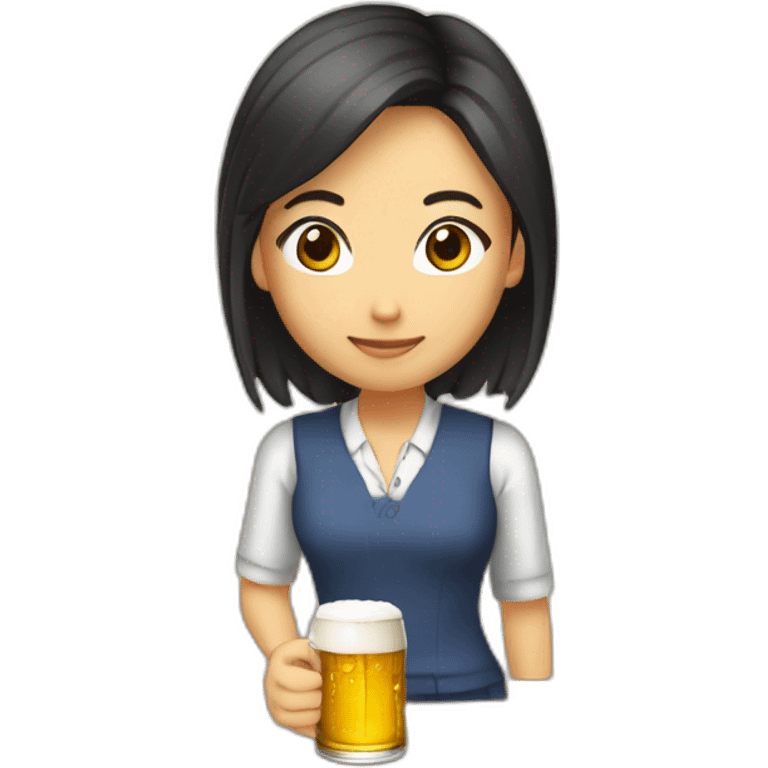 Aya Nakamura boit une biere emoji