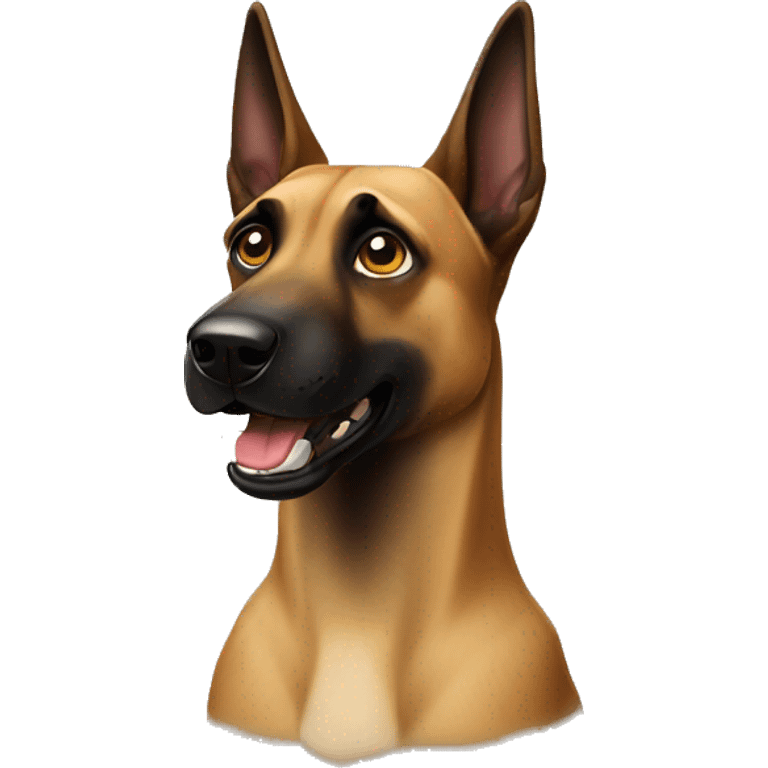 malinois dog méchant emoji