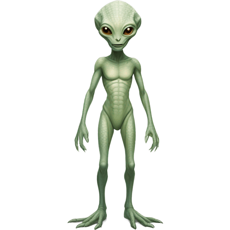 a Reptilian alien white woman, full body emoji