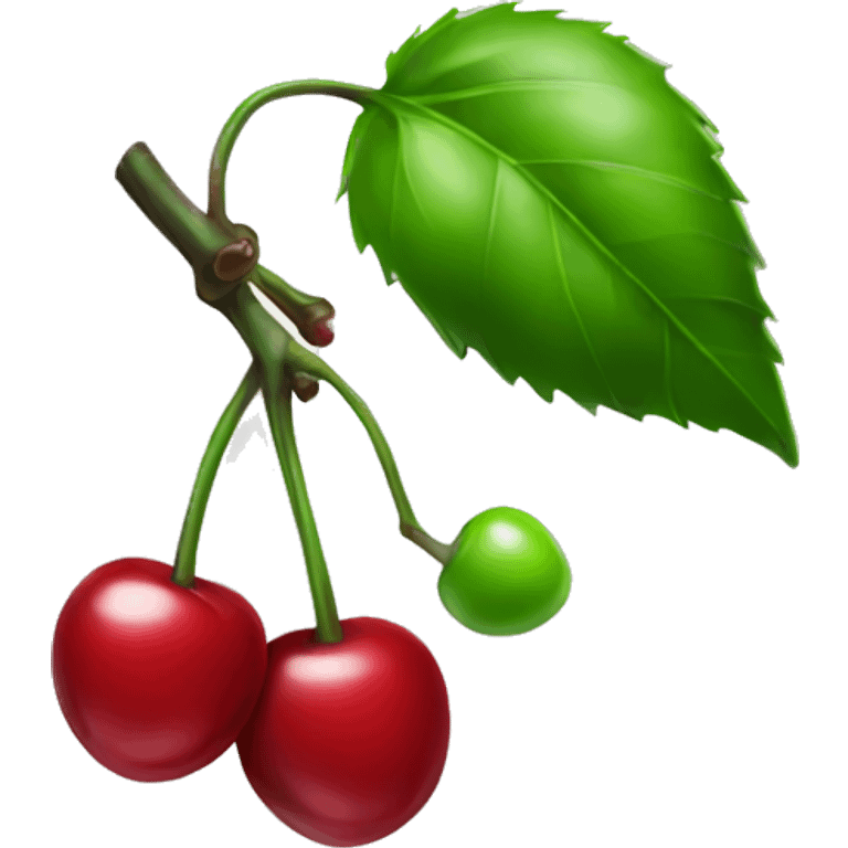 Chrome cherries emoji