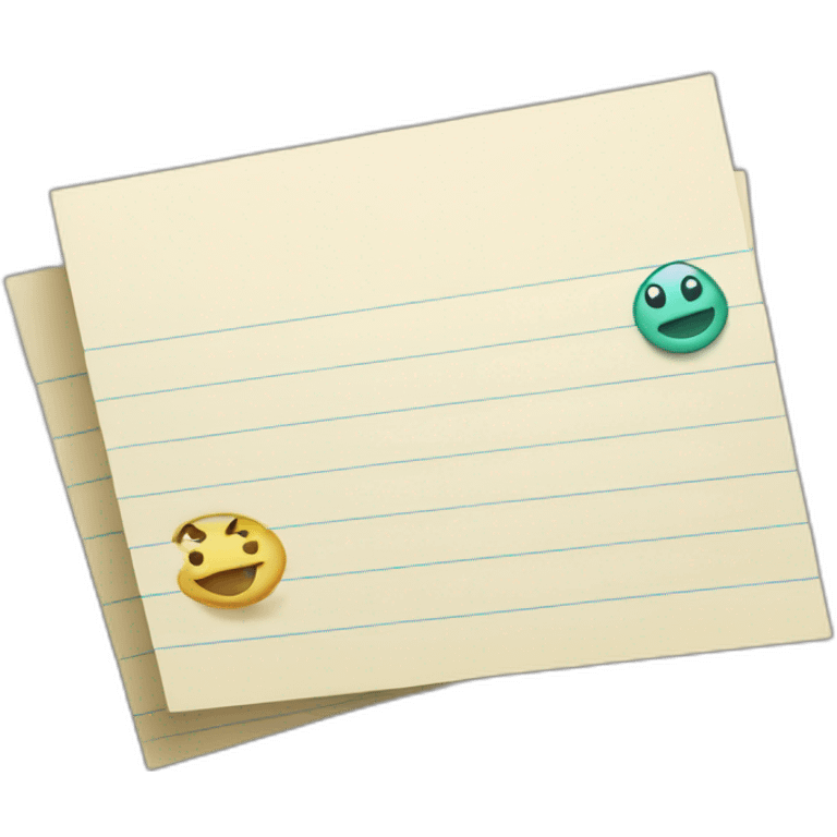 index cards emoji