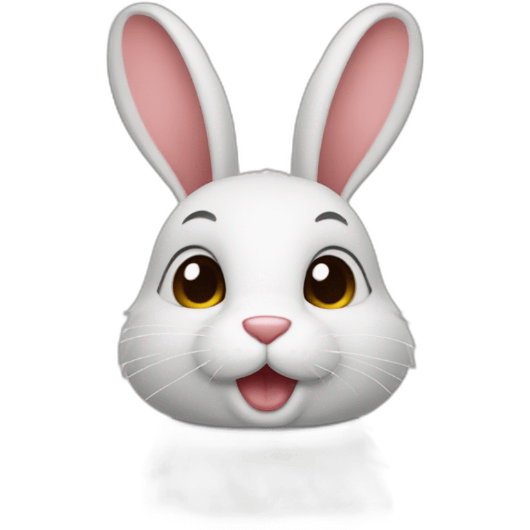 lapin qui fait un bisou emoji