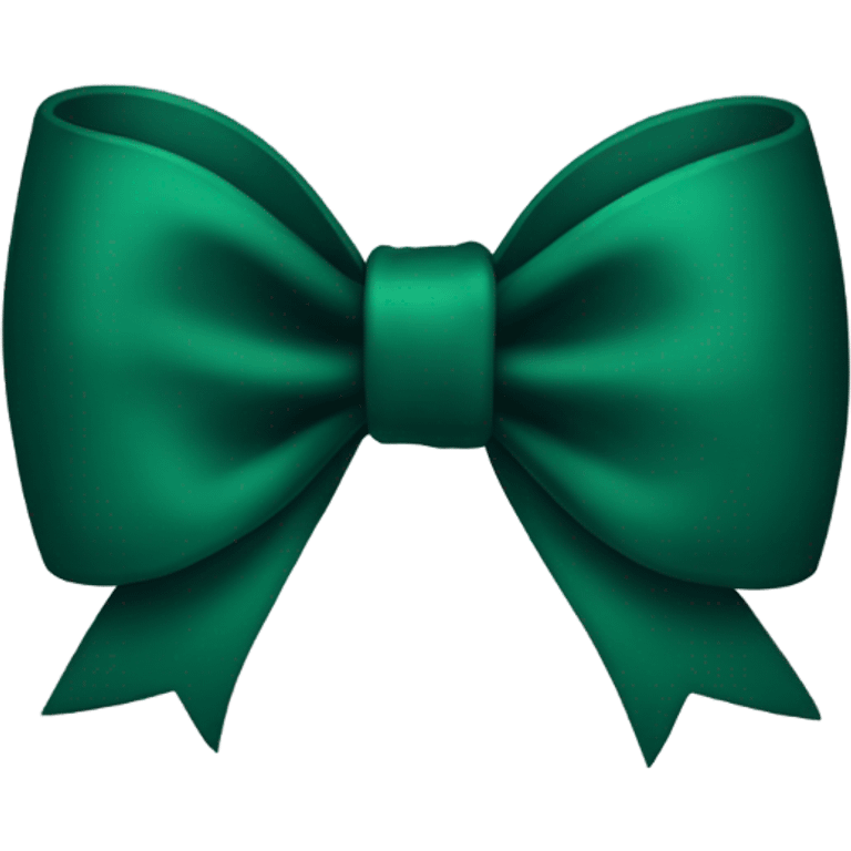 Dark green bow emoji