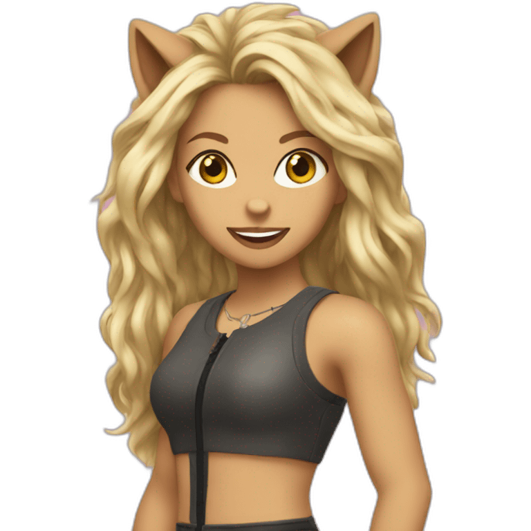 Shakira she-wolf emoji