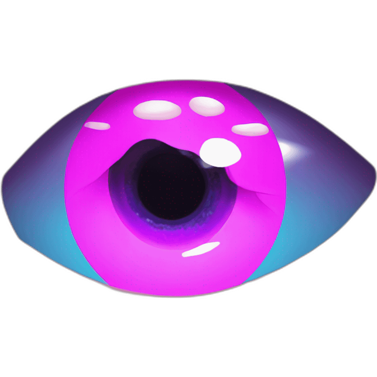 Vaporwave scar through eye emoji