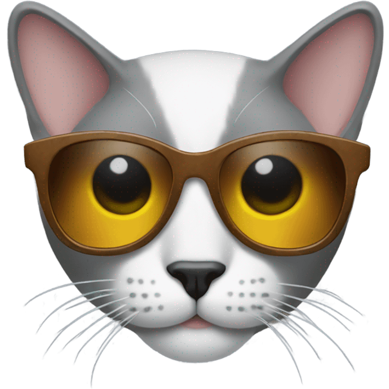 Cat with sunglasses emoji