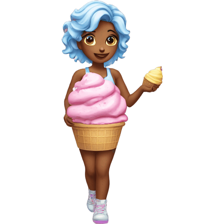 ice cream girls emoji