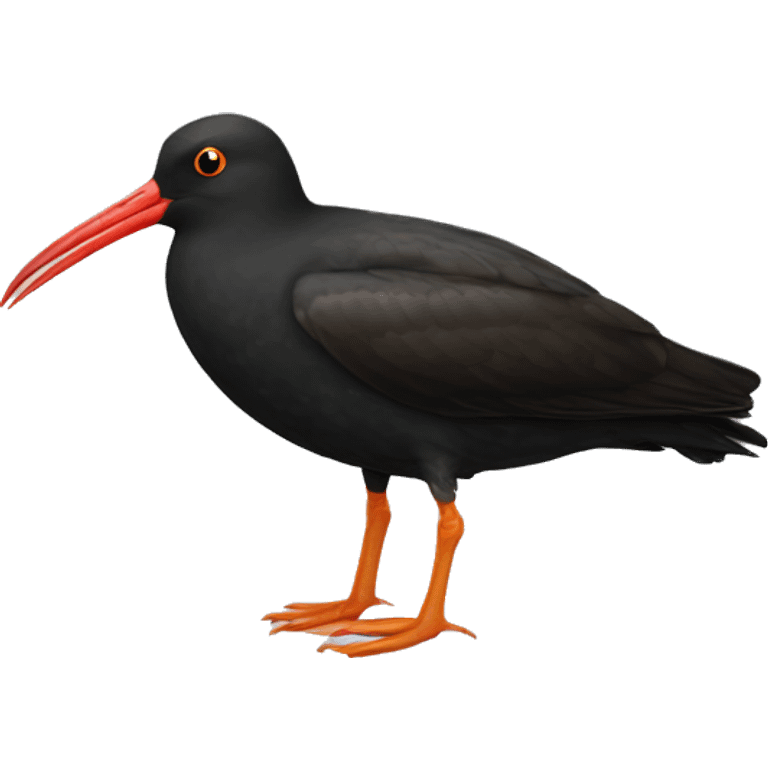 black oystercatcher bird emoji