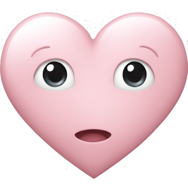 Light pink heart ios emoji