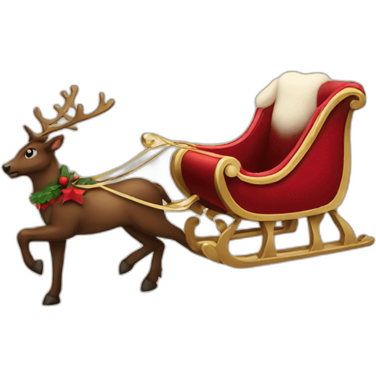 sleigh christmas emoji