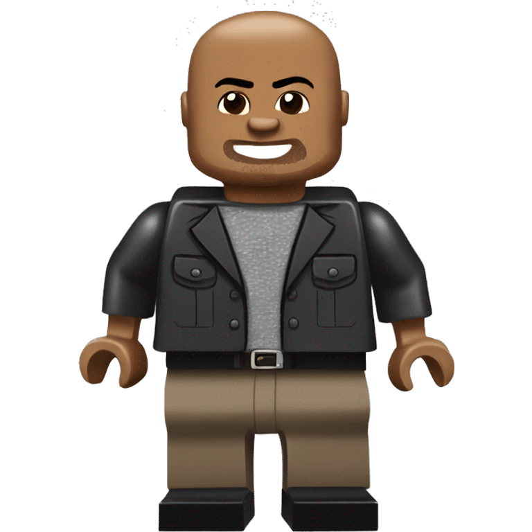 Dwayne Johnson lego full body emoji