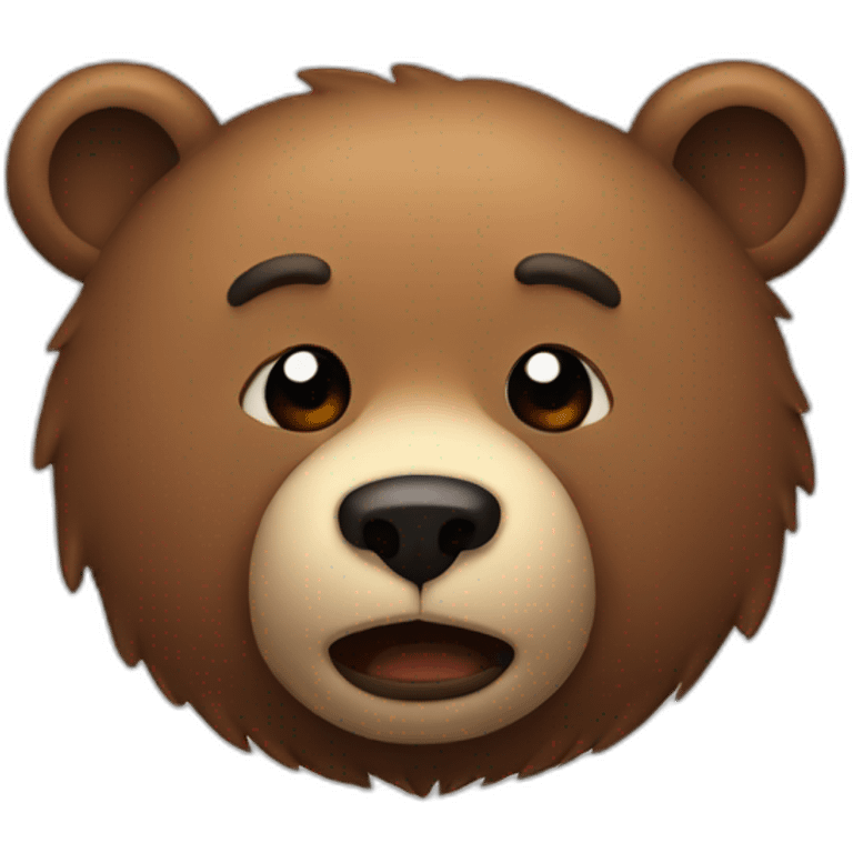 Annoying bear emoji