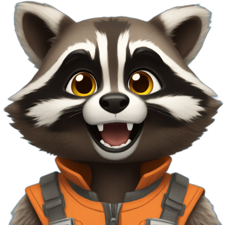 rocket racoon emoji