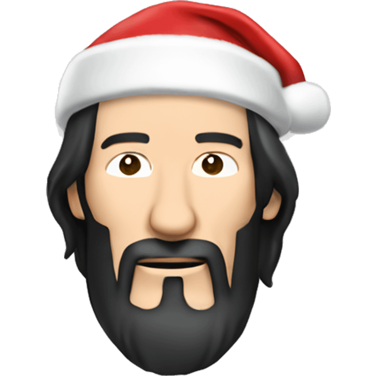 keanu reeves as santa claus emoji