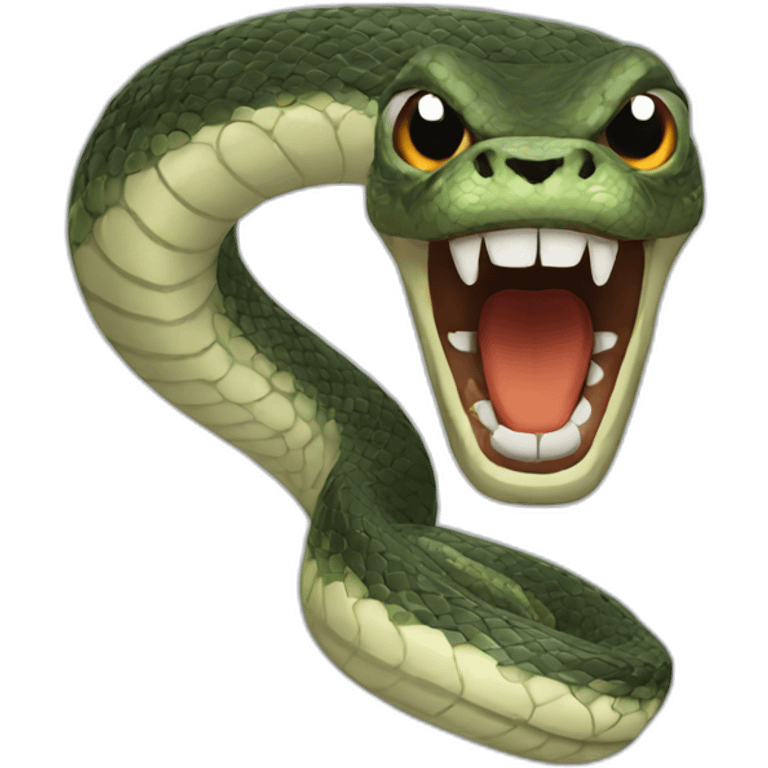 angry snake emoji