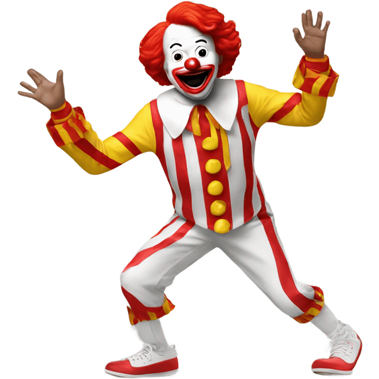 Ronald McDonald dancing  emoji