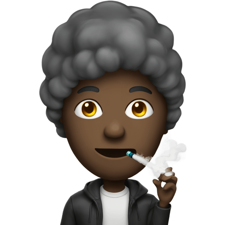 Person with vape emoji