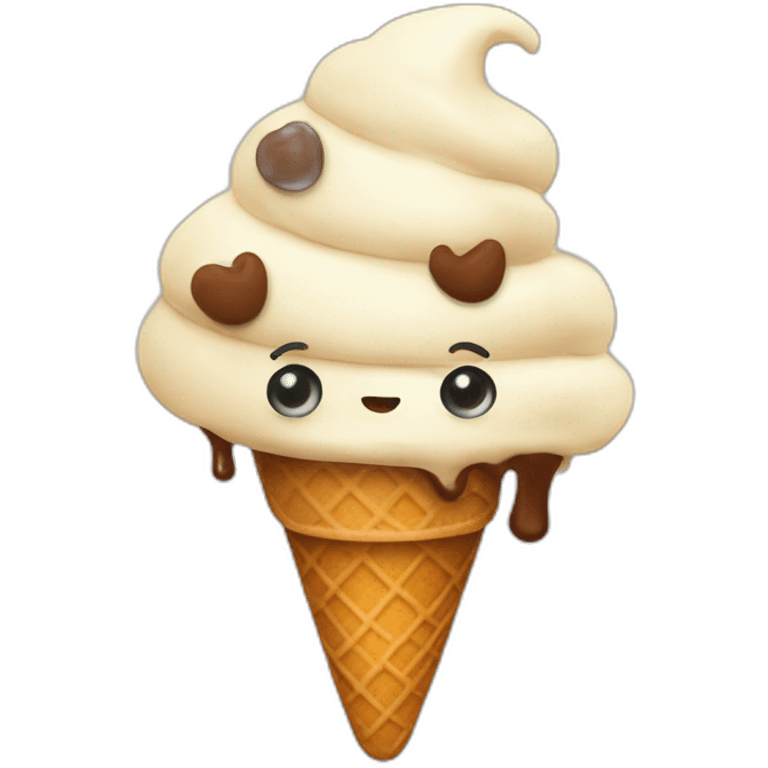 Poop ice cream emoji