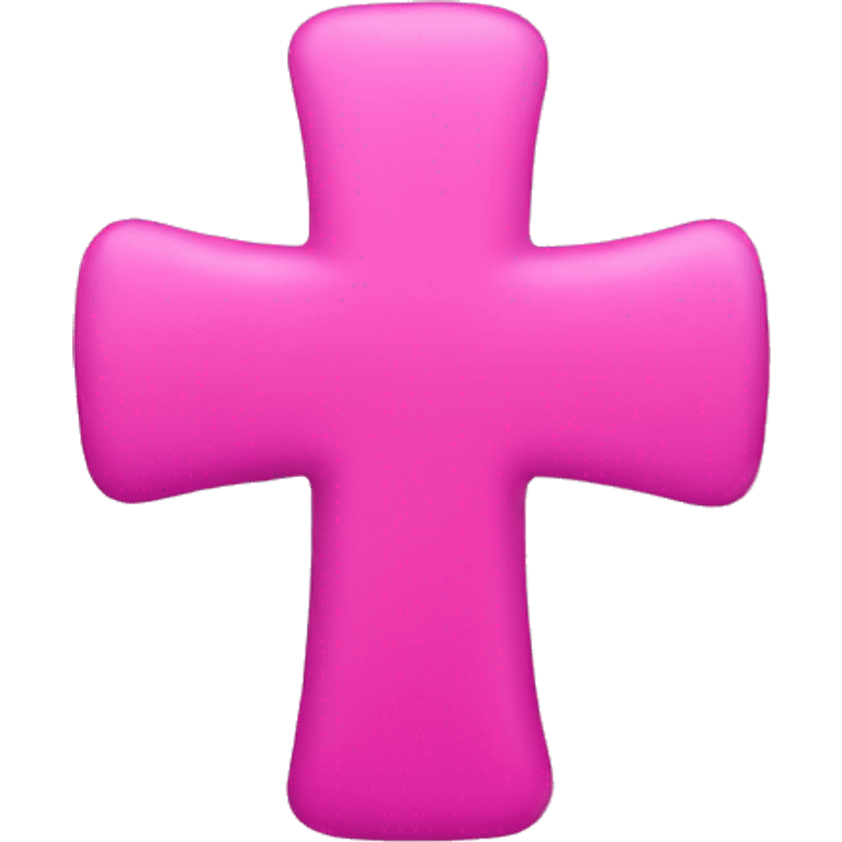 Pink cross emoji