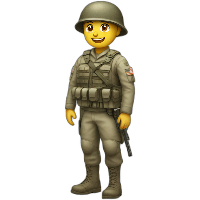 Soldier greeting emoji