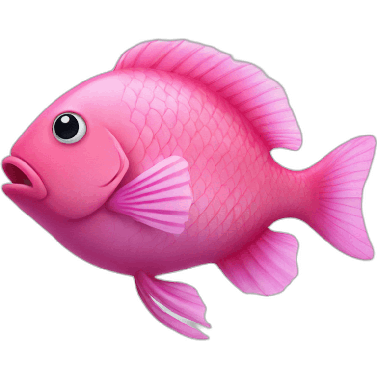 Pink fish emoji