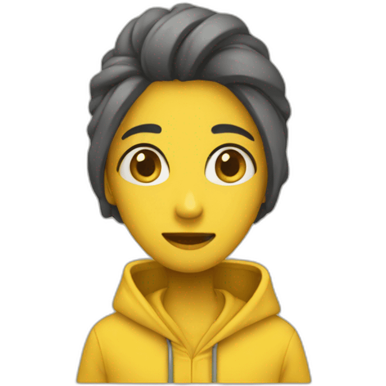 epmty yellow hoodie emoji