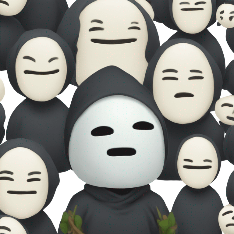 no face studio ghibli cute emoji