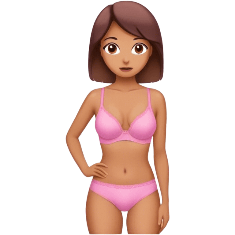 Pink woman underwear  emoji