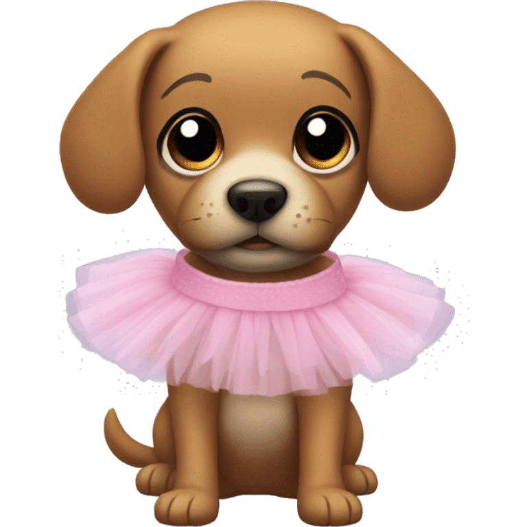 Dog in tutu emoji