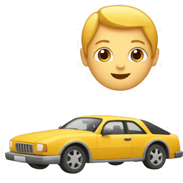 Travelling with car emoji