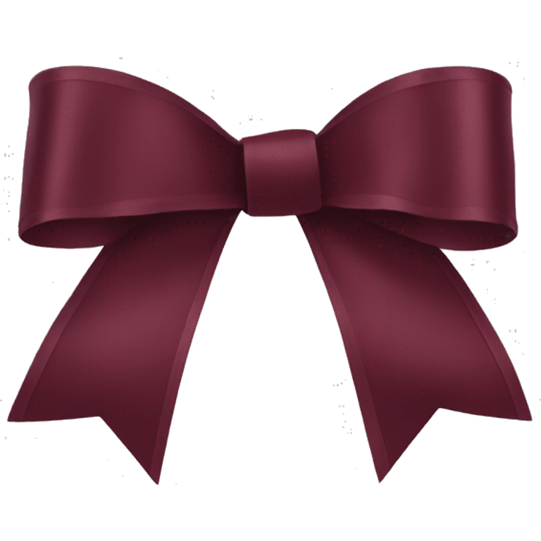 Burgundy ribbon emoji