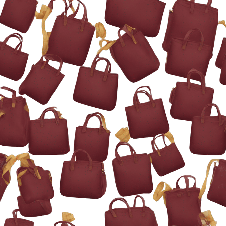 Burgundy bag emoji