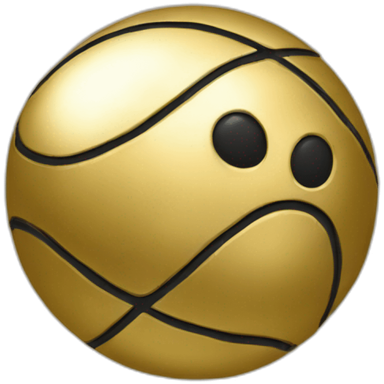 Gold ball emoji