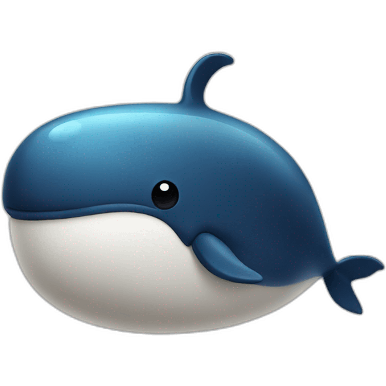 a whale with a hat emoji