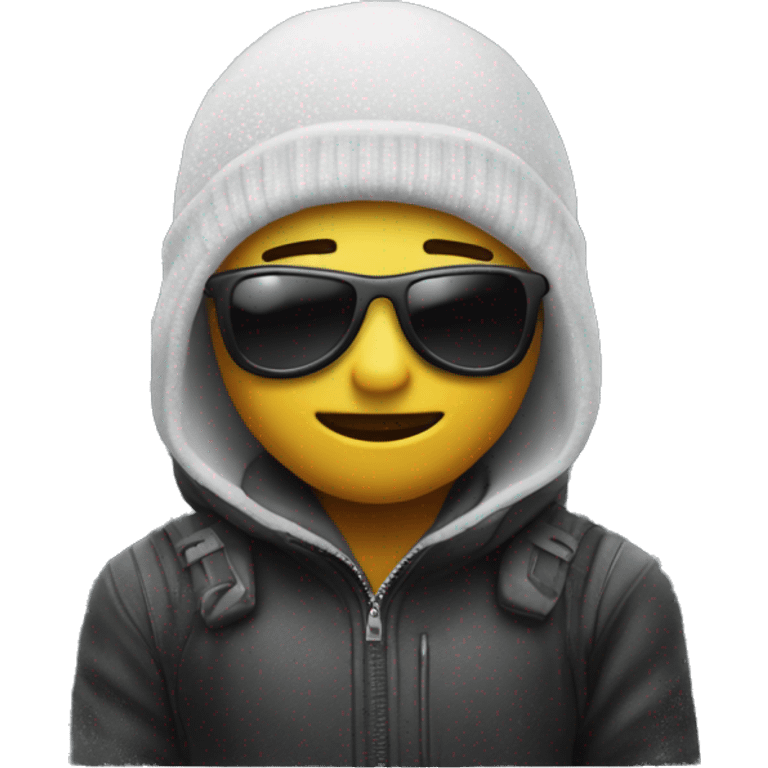 Boy in ski mask ￼ emoji