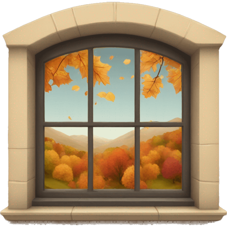 Autumn window emoji