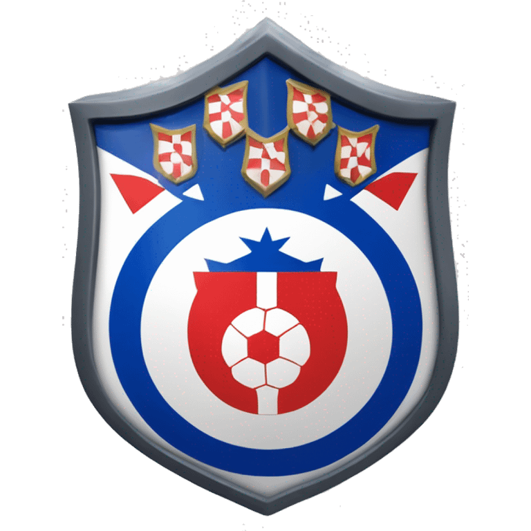 escudo del "Club nacional de football" equipo uruguayo emoji