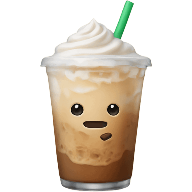 Iced chai latte emoji