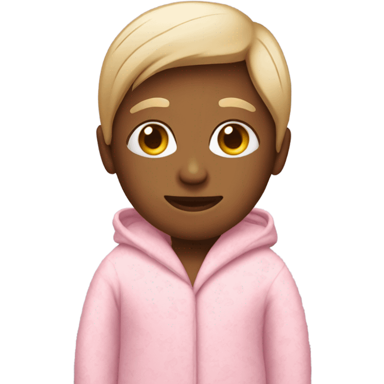 person in pink pajamas emoji