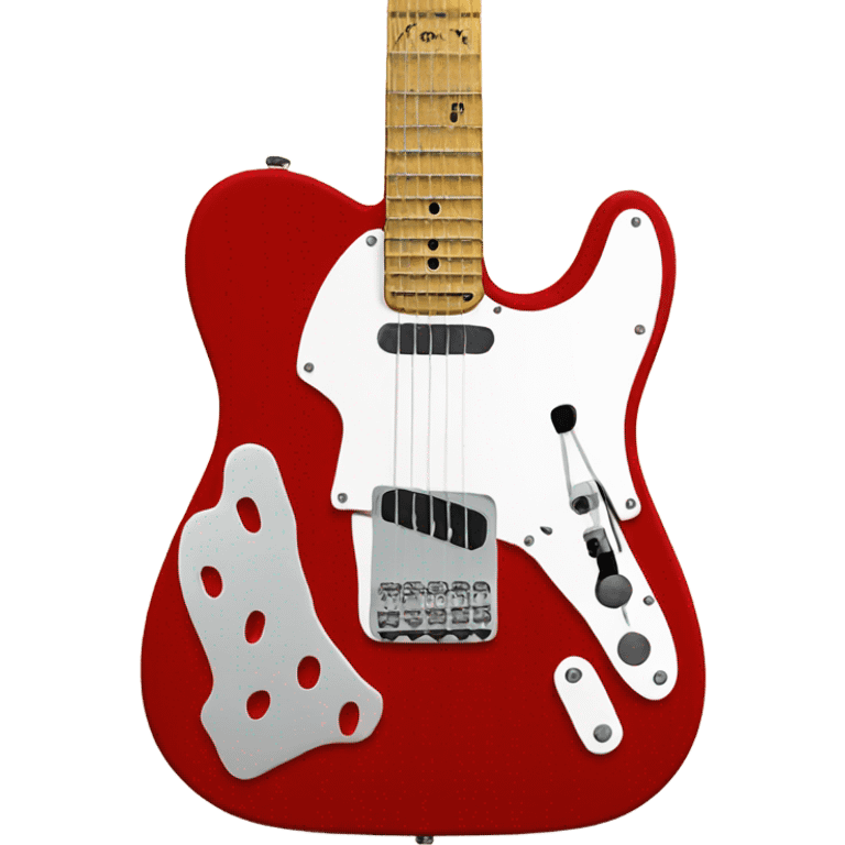 fender telecaster red emoji