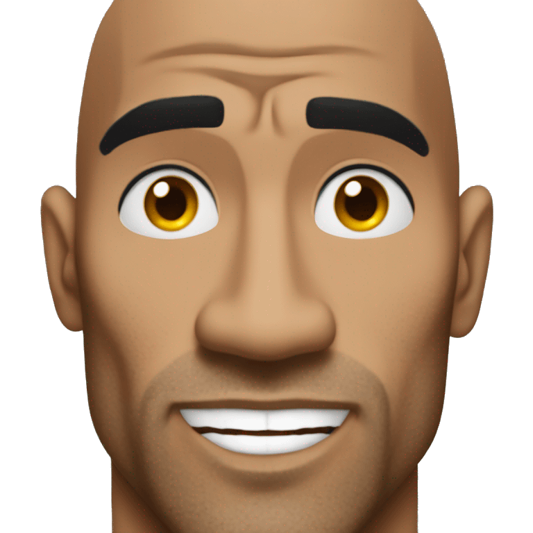 the rock liftin left eye brow up  emoji