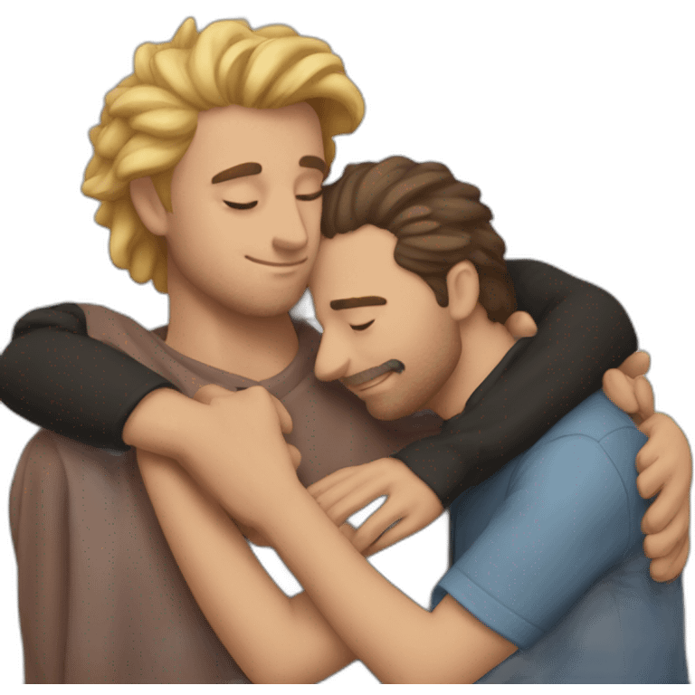 abrazo de tres emoji